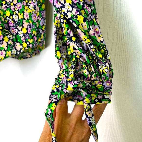Anthropologie - Maeve Ashleigh Puff Sleeved Floral Button Down Blouse Size Small - Picture 8 of 13